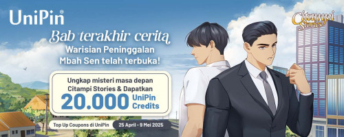 Bab Terakhir Warisan Mbah Sen Telah Terbuka! Top Up Citampi Stories & Raih 20.000 UniPin Credits